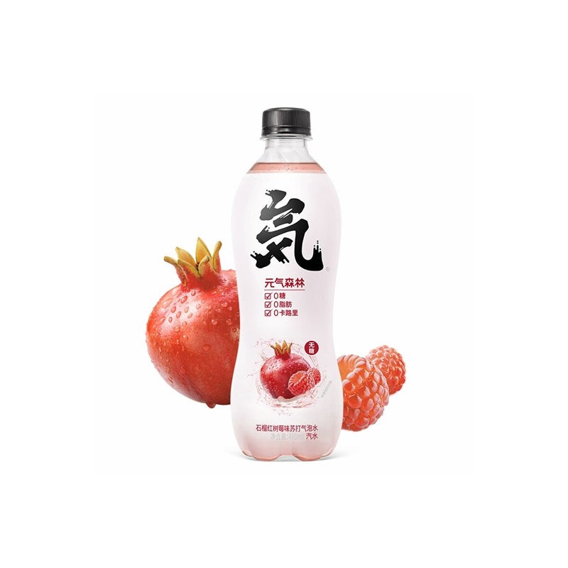 genki-forest-soda-sparkling-water-red-pomegranate-raspberry-flavor