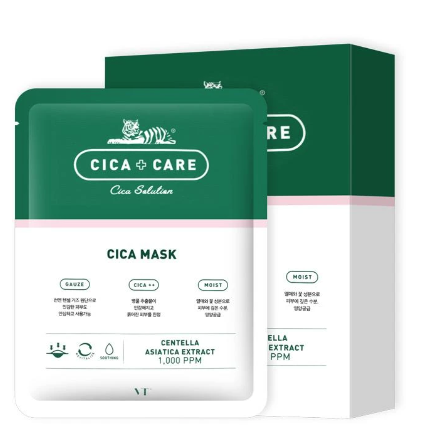 Vt cica mask. Маска cica Care. Cica маска тканевая. Маска для лица с экстрактом центеллы азиатской Yu-r me Centella Sheet Mask, 25g. VT cica.